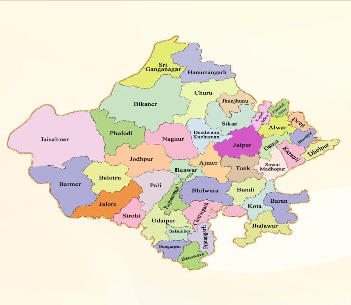Rajasthan map